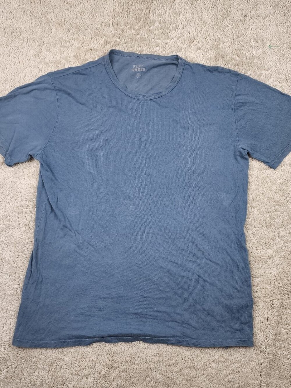 Flint And Tinder Polo Shirt Mens Small Blue 100% Supima Cotton Made USA Casual